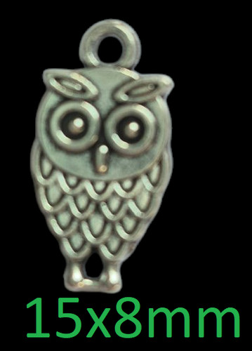 Clip vintage gufo tibetano - clip, on
