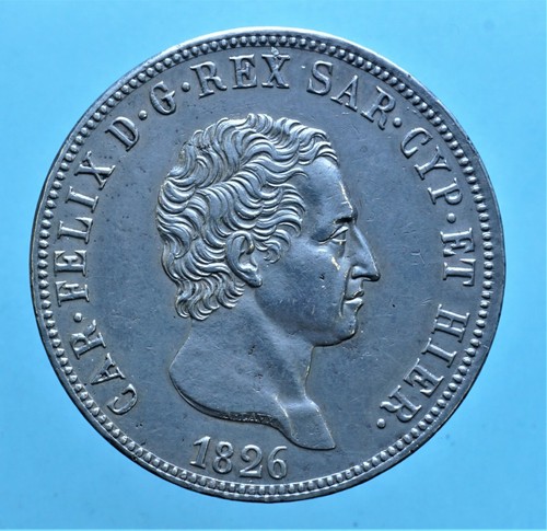 Carlo felice lire - lire, 1826