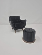 Set poltrona pouf moderno - poltrona,