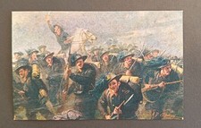 Cartolina BERSAGLIERI AVANTI SAVOIA CONQUISTA MONTE NERO 1918 CAMPESTRINI FP NV