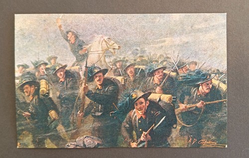 Cartolina bersaglieri avanti - bersaglieri,