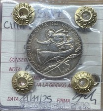 CITTA' DEL VATICANO PIO XI 5 LIRE 1937 sigillata SPL/FDC SUBALPINA