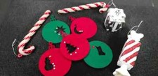 5 Pz Decorazioni natalizie