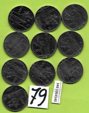 @lotto 10 monete 100 lire del 1979 italia repubblica circolate