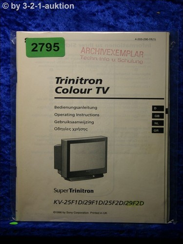 Sony manuale istruzioni - di, kv