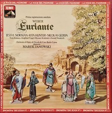 Weber: Euryanthe (Euriante) / Janowski, Norman, Gedda - 4 LP Box Set