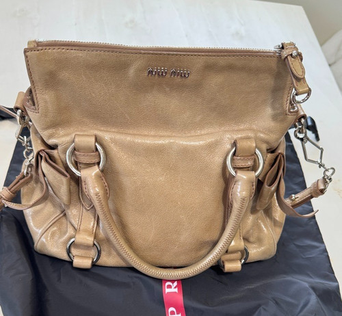 Borsa mano miu - miu, vitello