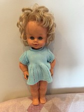 Bambola parlante Sebino con dischetto anni 70 funzionante 45 cm da collezione