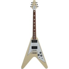Edwards E-FV-LTD Chitarra Elettrica Vintage Bianca Flying V 6 Corde Corpo in ...