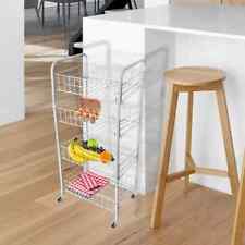 carrello salvaspazio carrellino slim cucina bagno ripostiglio 3 4 ripiani ruote