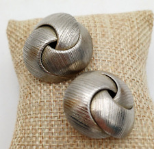 ORECCHINI CLIP VINTAGE '60/70 - METALLO SATINATO