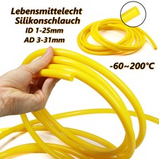 Tubo silicone giallo per