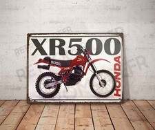 Plaque métal vintage Honda XR