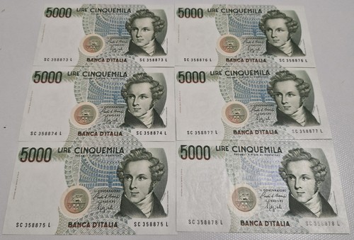 Banconote italia 5000 lire - banconote,