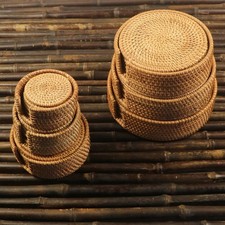 Sottobicchieri in rattan