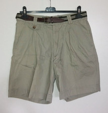 EP CLOTHING pantaloncini corti uomo beige t. 48 cintura cotone pinces bermuda