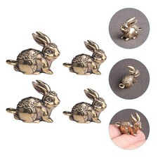  4 Pcs Keychain Pendant Ciondolo Coniglio Portachiavi Arredamento
