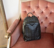 Zaino MCM borsa nero argento