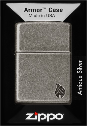 Zippo armor flame antique - zippo,