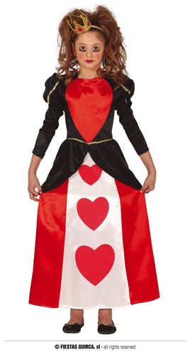 Costume regina cuori - regina, di
