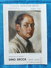 DINO DECCA - Exposition 1972 / Galerie Bernheim-Jeune - Paris VIII° / Catalogo 
