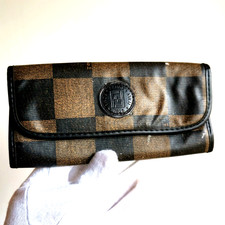 fodero occhiali da sole vista FENDI box sunglasses custodia case zucca brown 90s