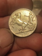 Rarità R 10 LIRE Biga 1927