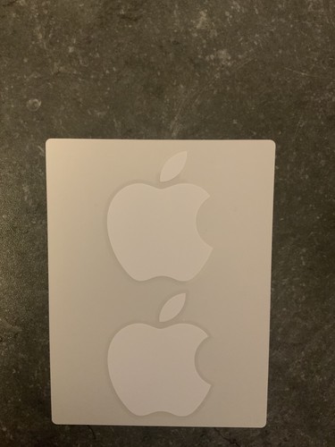 Adesivi logo apple bianchi - apple,