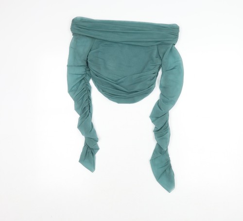 Blusa donna zara verde seta - donna,