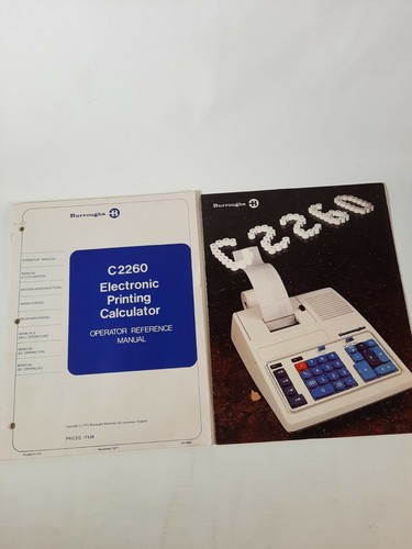 Burroughs c2260 1977 - c2260,