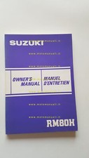 Suzuki RM 80 H 1983 Cross manuale uso manutenzione originale