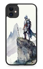 Custodia telefono gomma cavaliere combattente dipinto cavalieri medievali guerriero fantasy DL70
