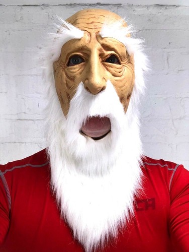 Vecchio uomo maschera bianco - maschera,