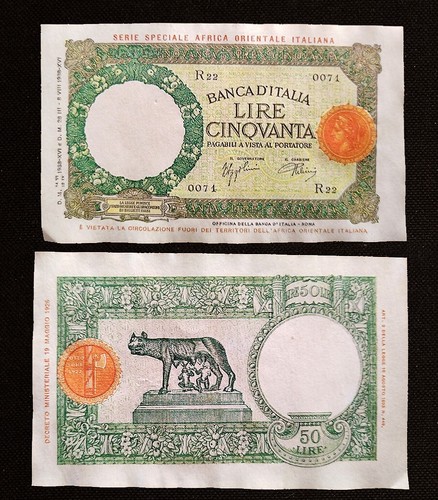1938 lire africa - 1938,