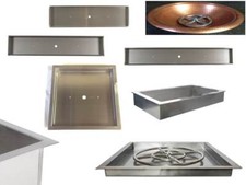 Fai da Te Fuoco Tavolo Acciaio Inox Goccia in Inserti/Pesante Duty Pentole