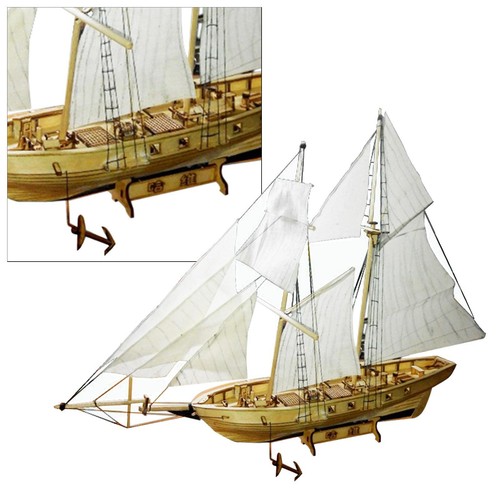 Barca vela legno modello - a,