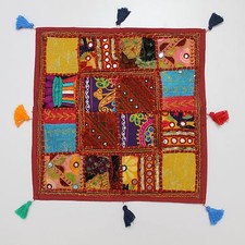 Copricuscino etnico tradizionale fatto a mano arredamento casa federe divano Zj