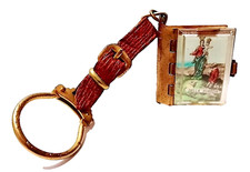 SANTUARIO DELLA MADONNA DELLA GUARDIA 70s Genova Italy portachiavi souvenir foto