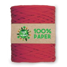 Rotolo ecofriendly di Rafia Rosso 100% Carta Riciclabile Biodegradabile