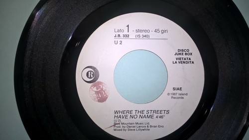 Giri u2 where the - 45, j.b.