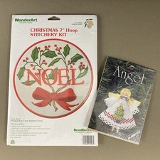 Set 2 kit ricamo e punto croce