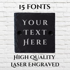 Targa quadrata ardesia