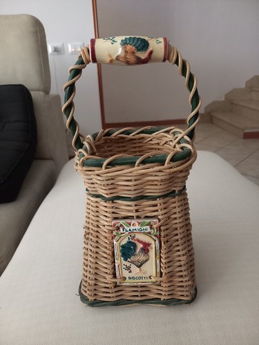 Cestino vimini vintage - in,