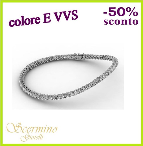 Bracciale tennis oro bianco - oro,