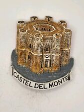 MAGNETE CALAMITA RESINA FRIGO  SOUVENIR FRIDGE MAGNET CASTEL DEL MONTE PUGLIA