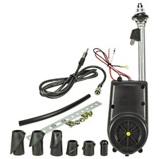 Antenna motore universale VHF spina DIN cromata adatta per Mercedes Opel BMW