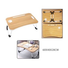 TAVOLINO PIEGHEVOLE LEGNO SUPPORTO COMPUTER PORTATILE LAPTOP SALVASPAZIO CASA