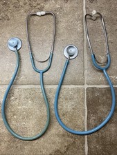 2 Stetoscopi Duplex Riester vintage blu MADE IN GERMANY