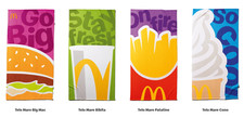 TELI MARE MCDONALD'S 2025 GADGET POLIESTERE NUOVI BEACH TOWELS A SCELTA