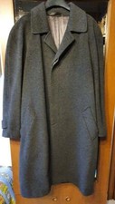 Cappotto leggero grigio antracite, in lana, da uomo tg. 50, praticamente nuovo